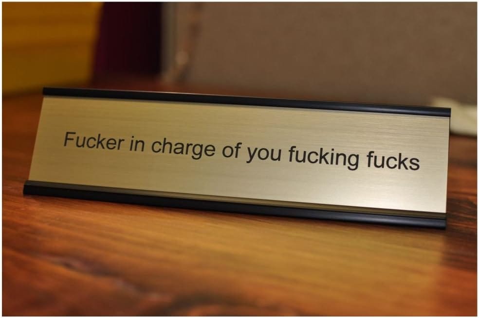 Funny Boss Desk Plate Review: A Hilarious Hit or a Dud?