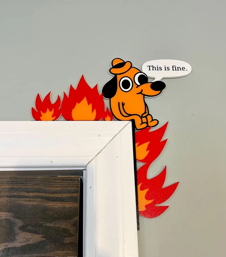 This Meme Door Decor: My WFH Sanity Saver?