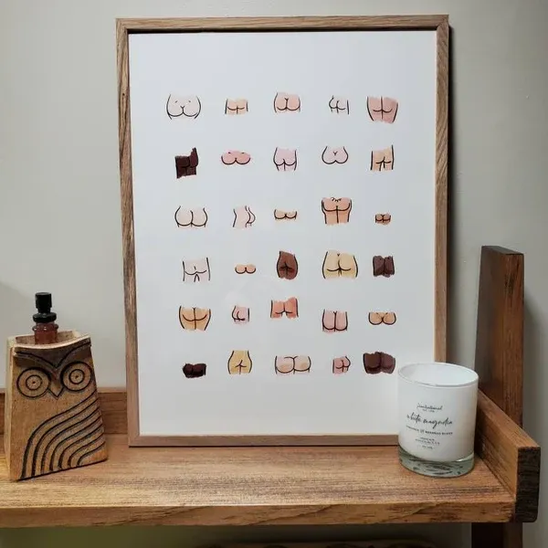 Does This Viral 'Butts' Art Fix a Boring Bathroom?